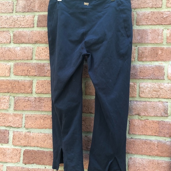 $6 add to bundle! Lucy black Lotus crops. Size small. - Picture 4 of 8